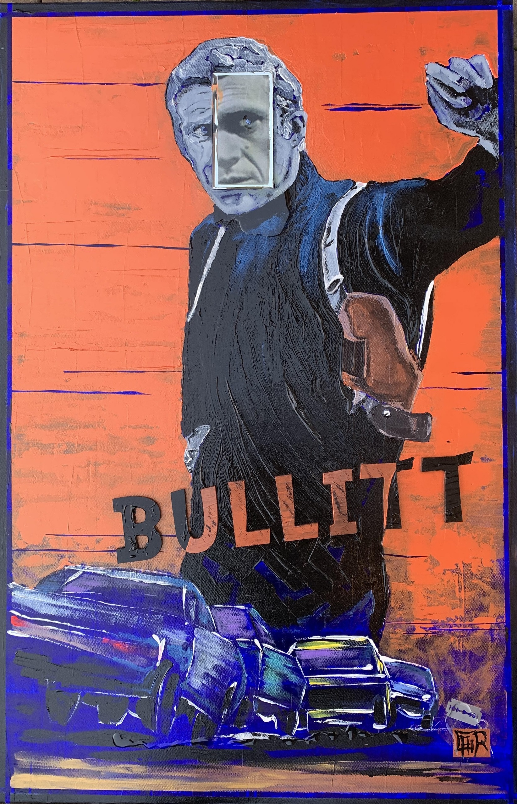 _ bullitt peinturecollagetableauenrelief pop_art theartcycle photo_principale.jpg The Art Cycle