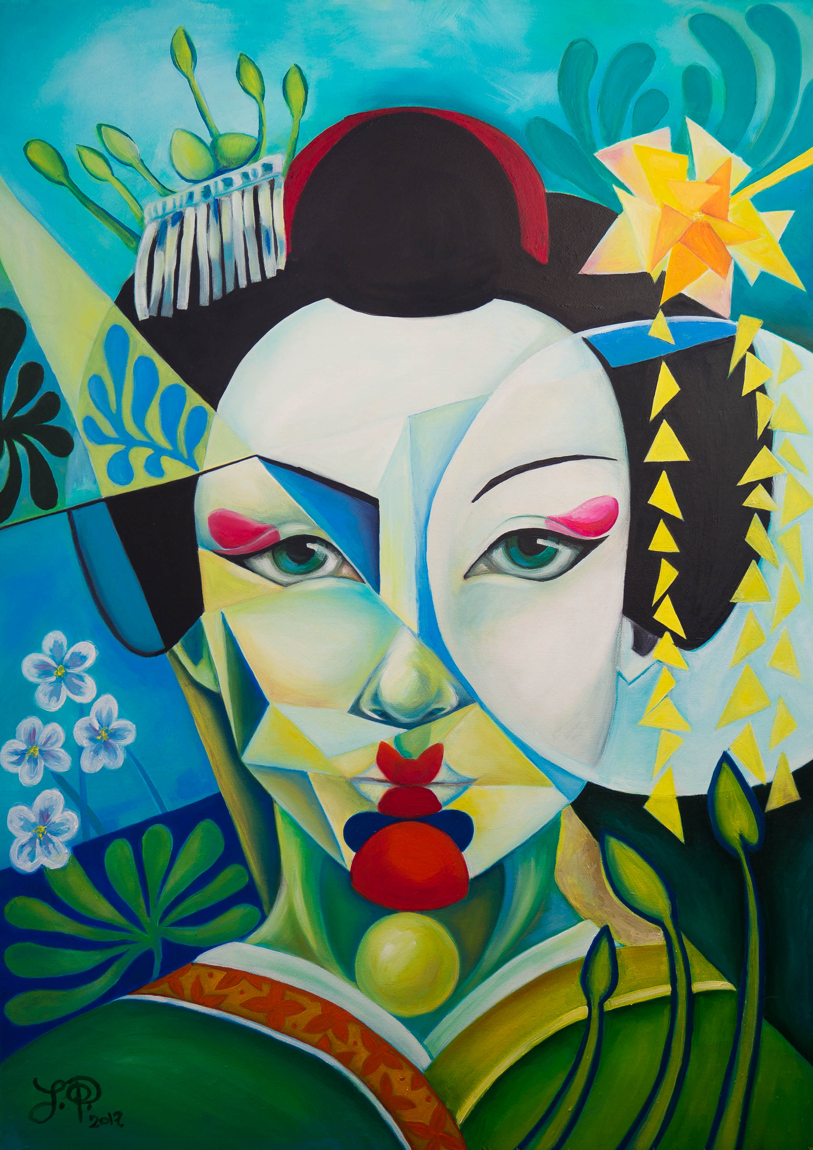 _ geisha peinture portrait theartcycle photo_principale.jpg The Art Cycle