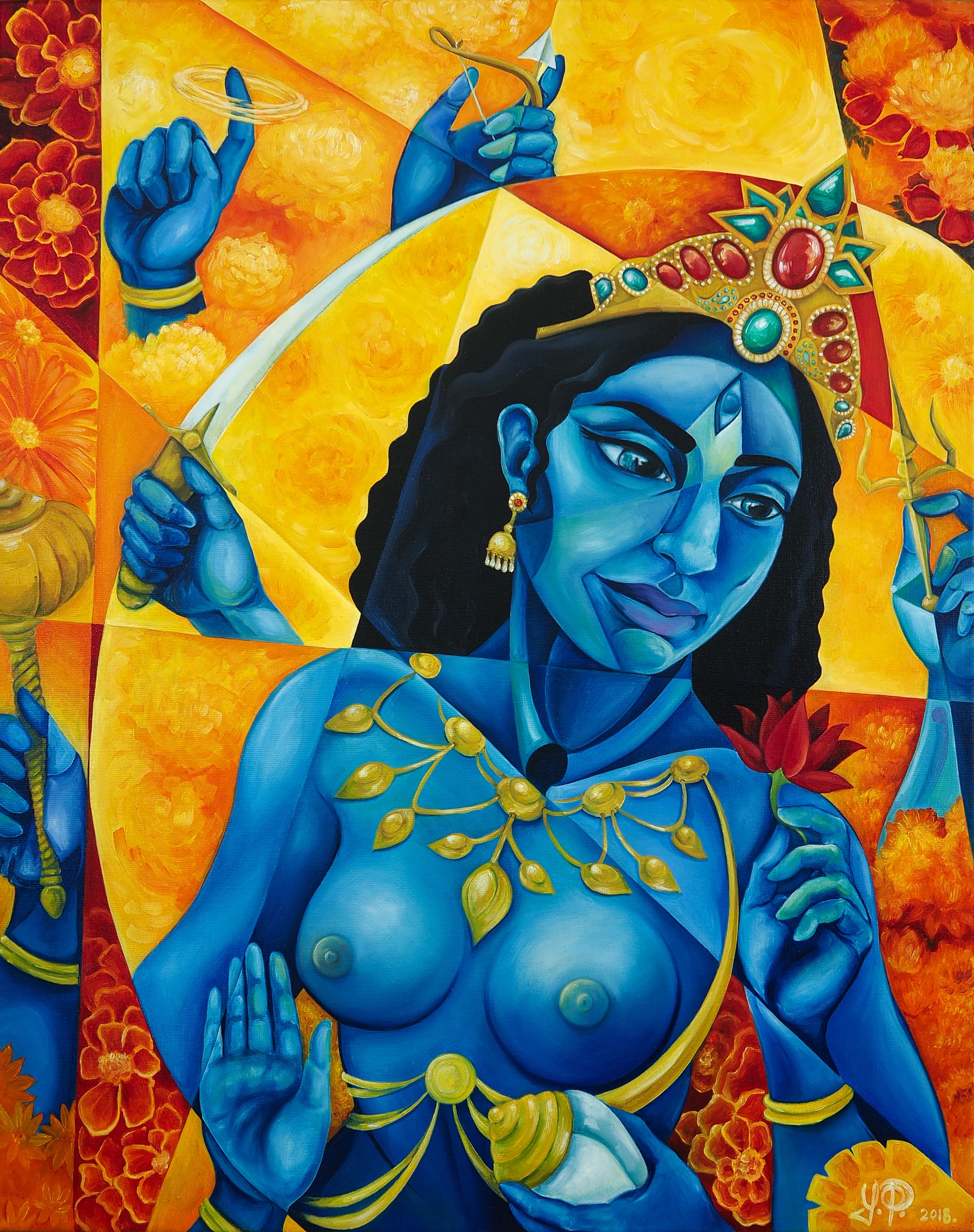 _ mahakali peinture portrait theartcycle photo_principale.jpg The Art Cycle