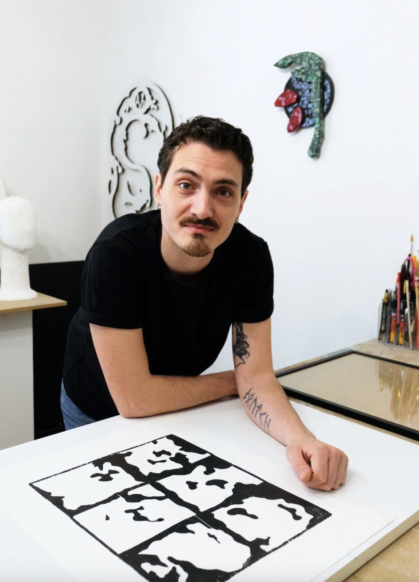 à la rencontre de l'artiste
                     Adrien Schneider                