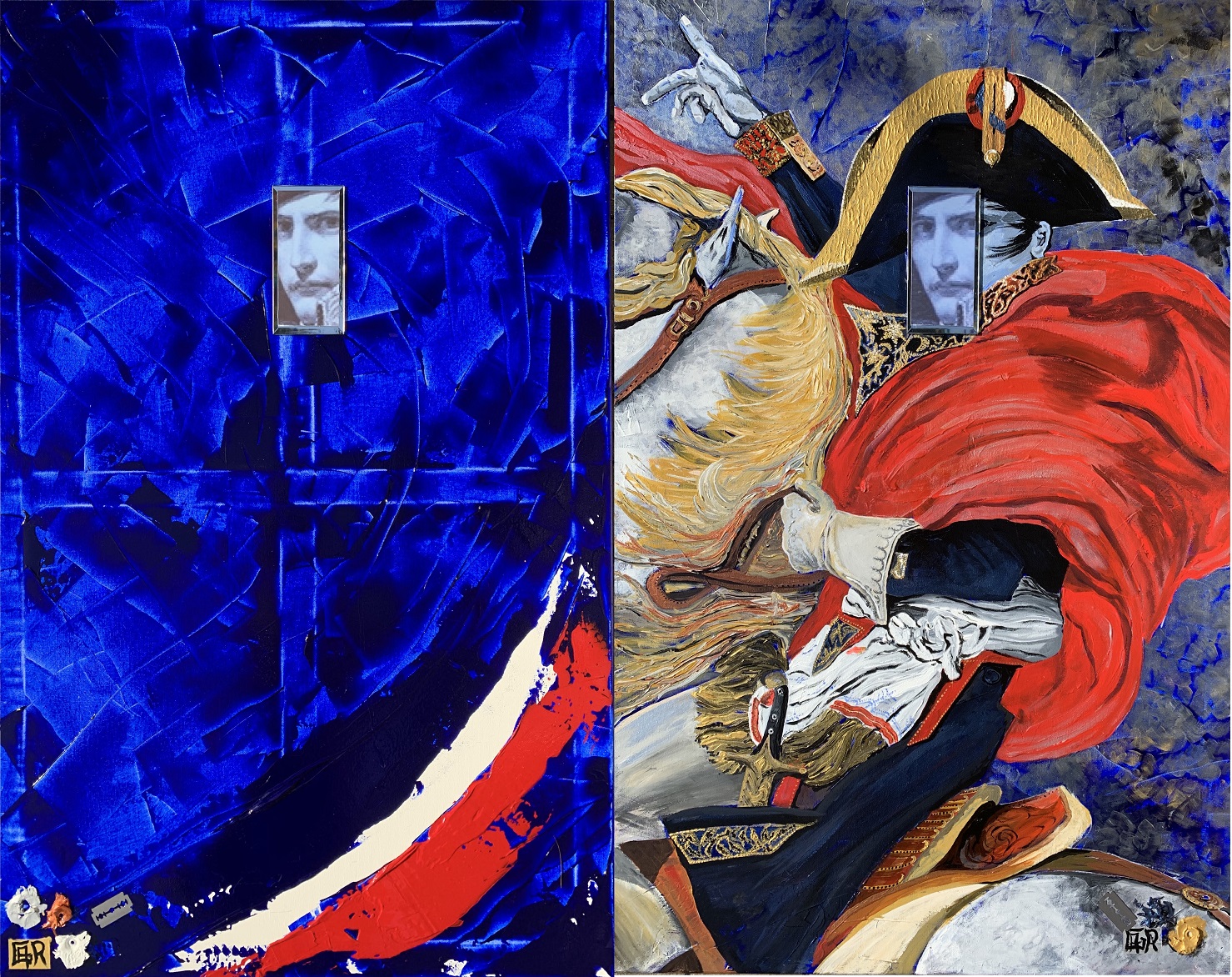 alaingrangeragr bonaenapartenapoleonbonaparte peinturecollage pop_art theartcycle photo_principale.jpg The Art Cycle