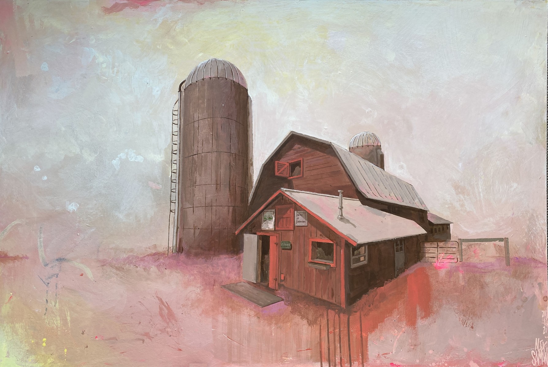 The Dairy Farm In Vermont, de Alex Saman The Art Cycle