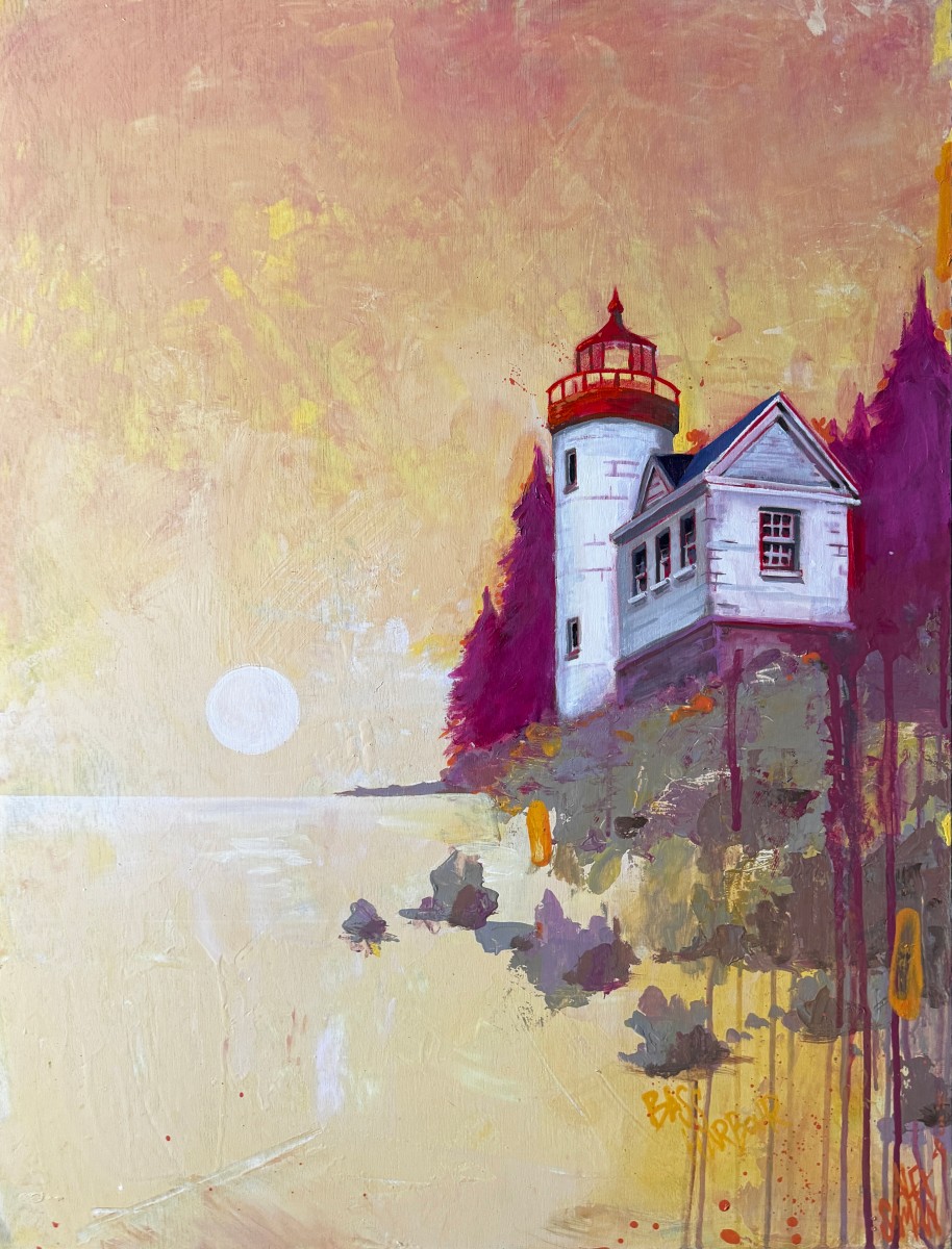 The Lighthouse in Bass Harbour, de Alex Saman The Art Cycle