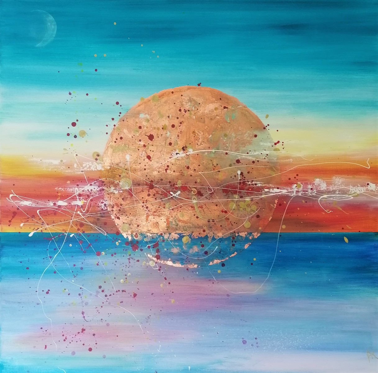 Big sun in Brittany, de Anne Robin The Art Cycle