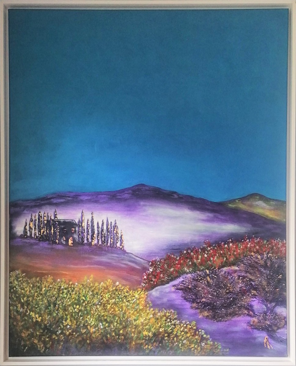 Bleu comme le ciel de Toscane, de Anne Robin The Art Cycle