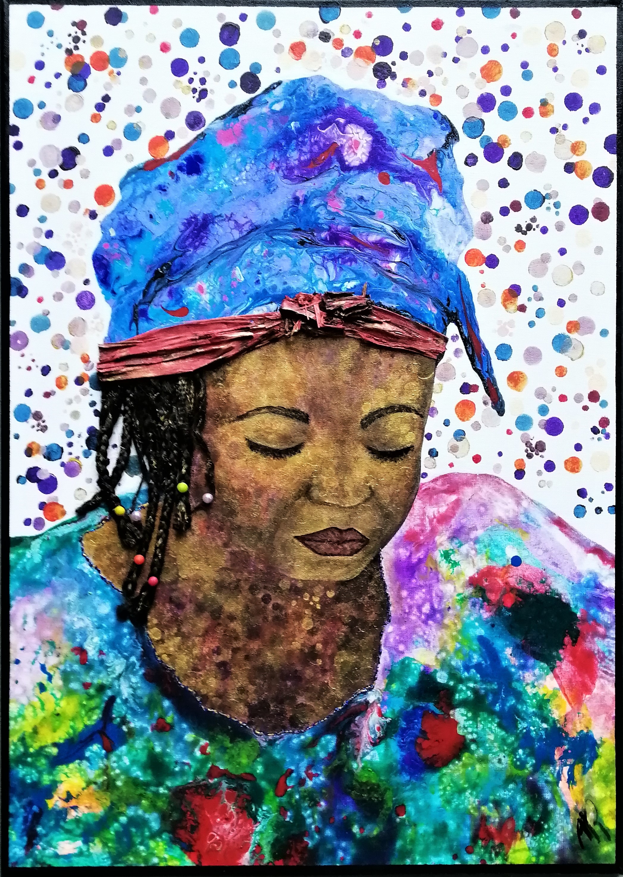 annerobin mamaafrica peinturecollage portrait theartcycle photo_principale.jpg The Art Cycle