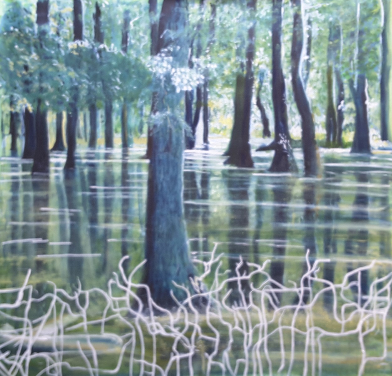 Arbres pieds dans l eau, de Annie Darmon Tetart The Art Cycle