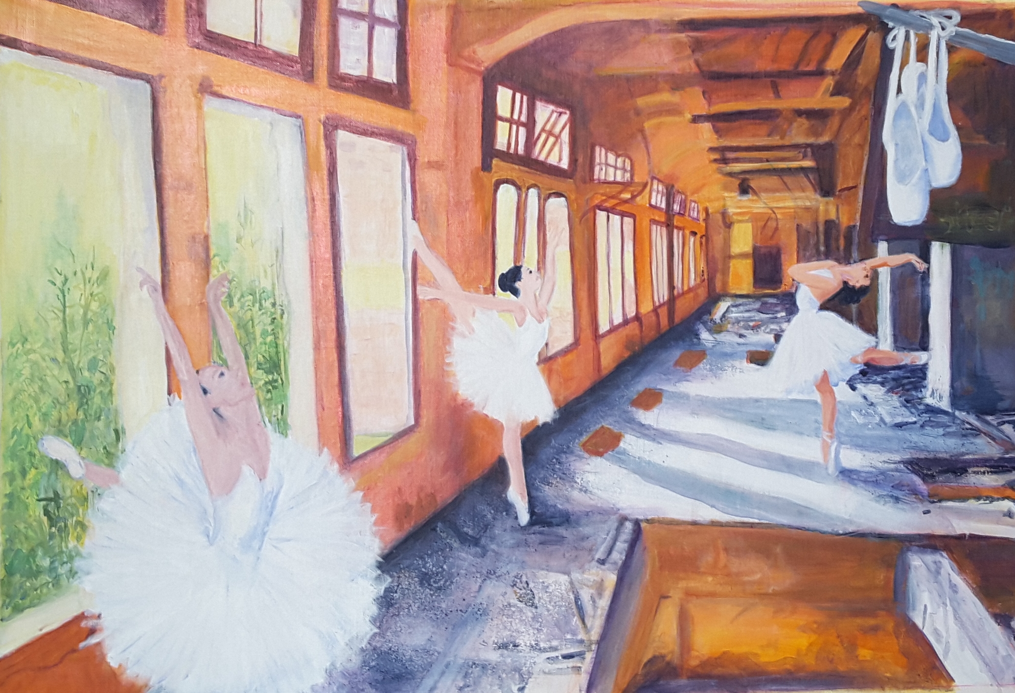 anniedarmontetart dancinginruins peinture scene_de_vie theartcycle photo_principale.jpg The Art Cycle