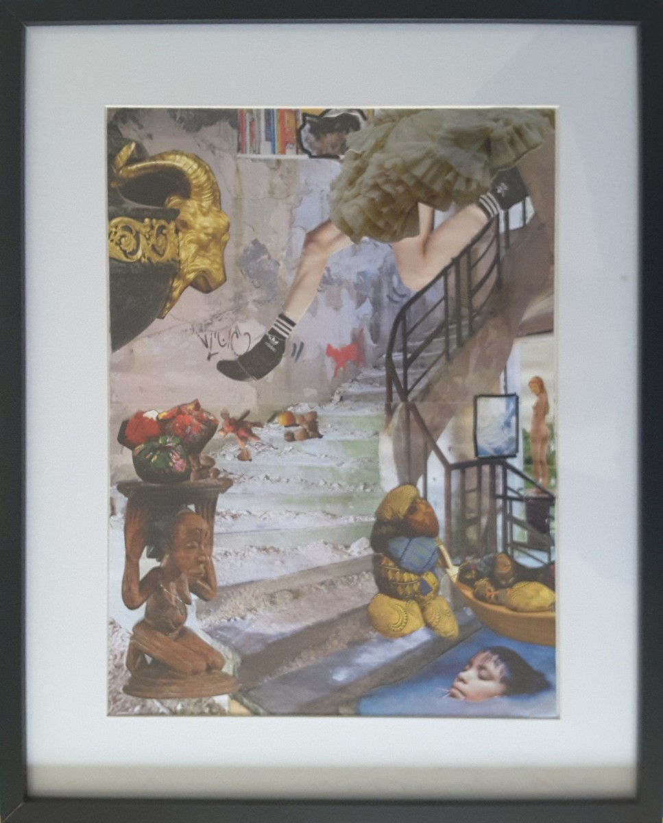 Femme descendant l escalier, de Annie Darmon Tetart The Art Cycle