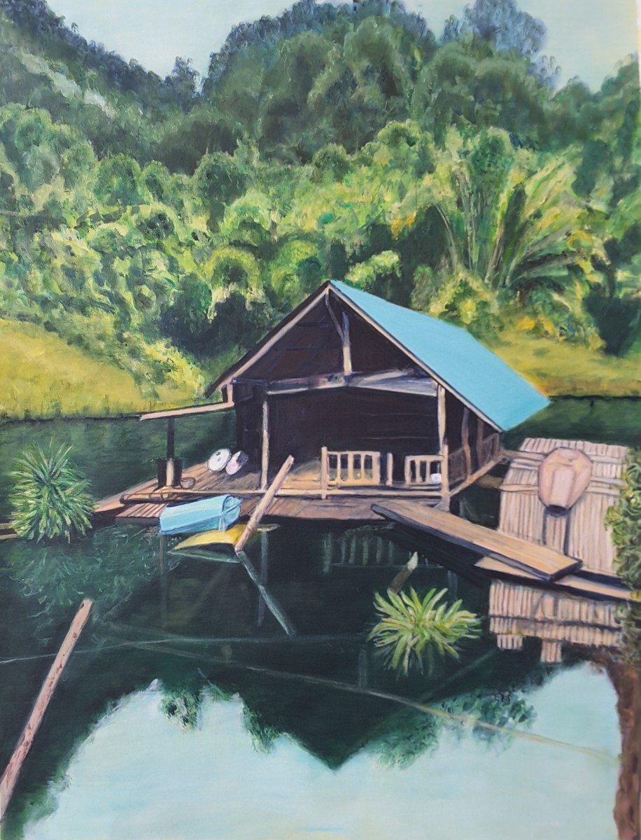 Maison flottante, de Annie Darmon Tetart The Art Cycle