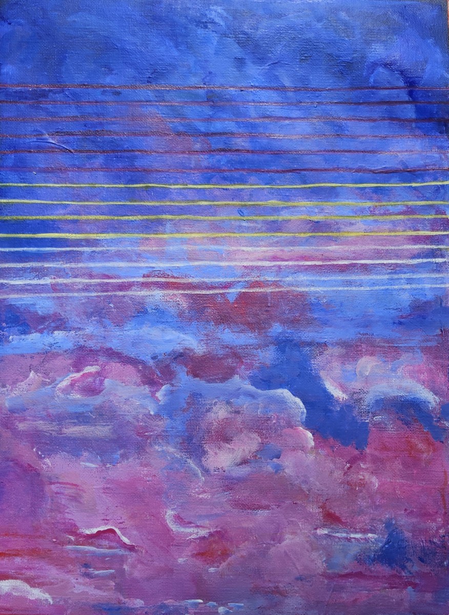 Nuées roses et bleues, de Annie Darmon Tetart The Art Cycle