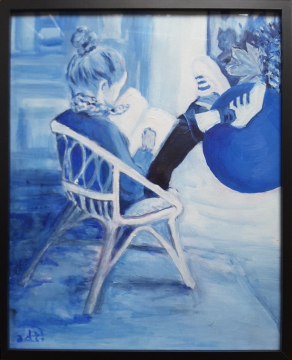 Petite lectrice, de Annie Darmon Tetart The Art Cycle