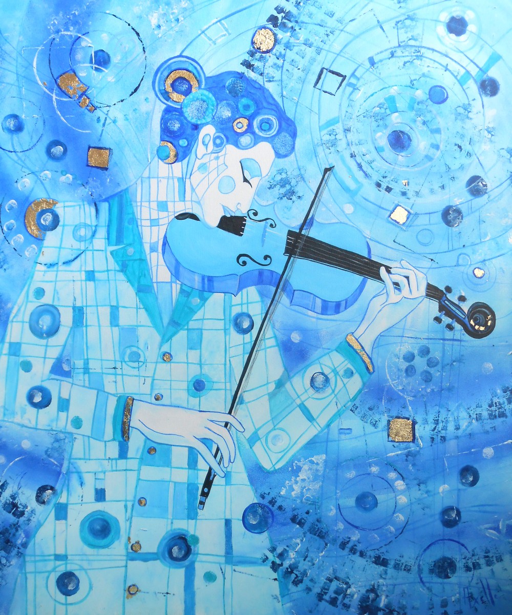 Le violon bleu, de Axelle Bosler The Art Cycle