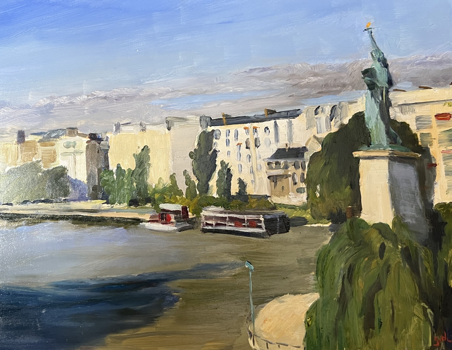 La Seine à Paris, de Cécile Guth The Art Cycle