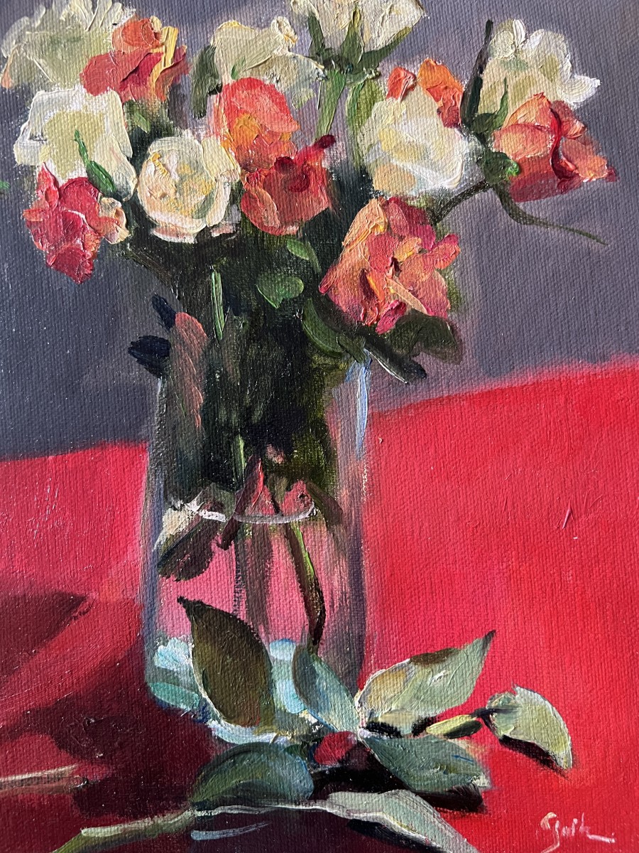 Les petites roses, de Cécile Guth The Art Cycle