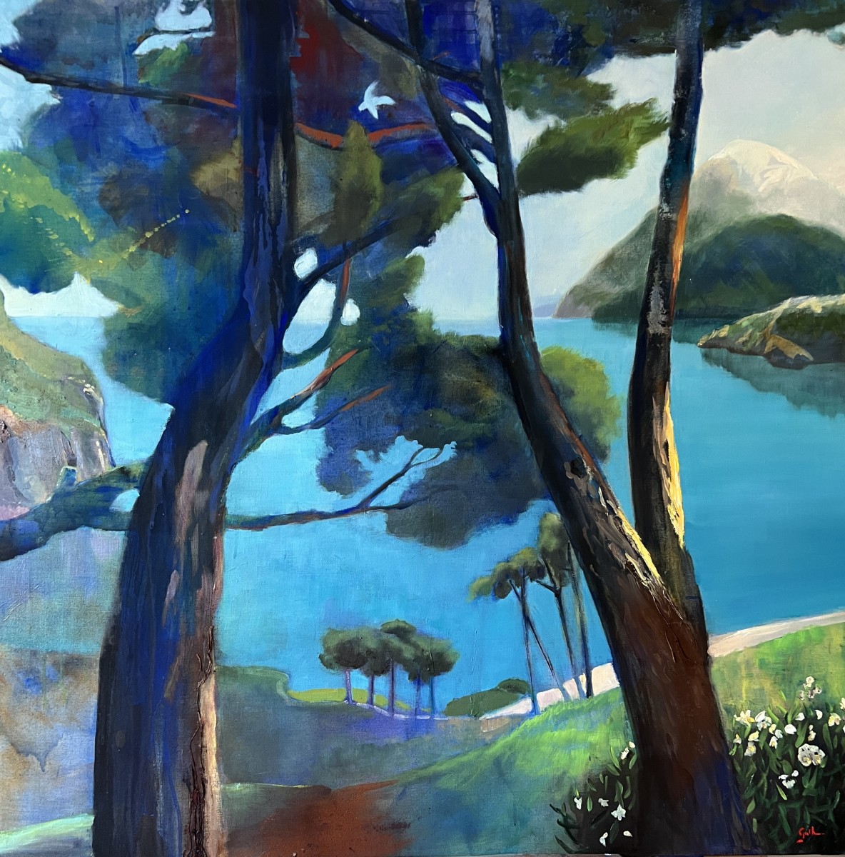 Rivage corse, de Cécile Guth The Art Cycle