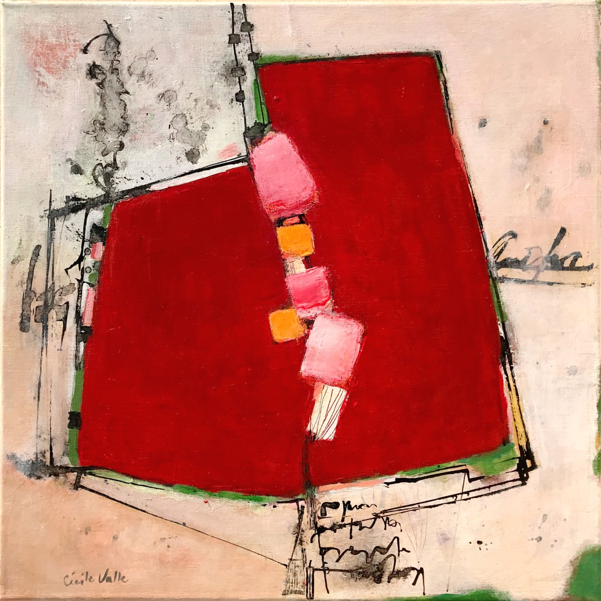 Jour rouge 2, de Cécile Valle The Art Cycle