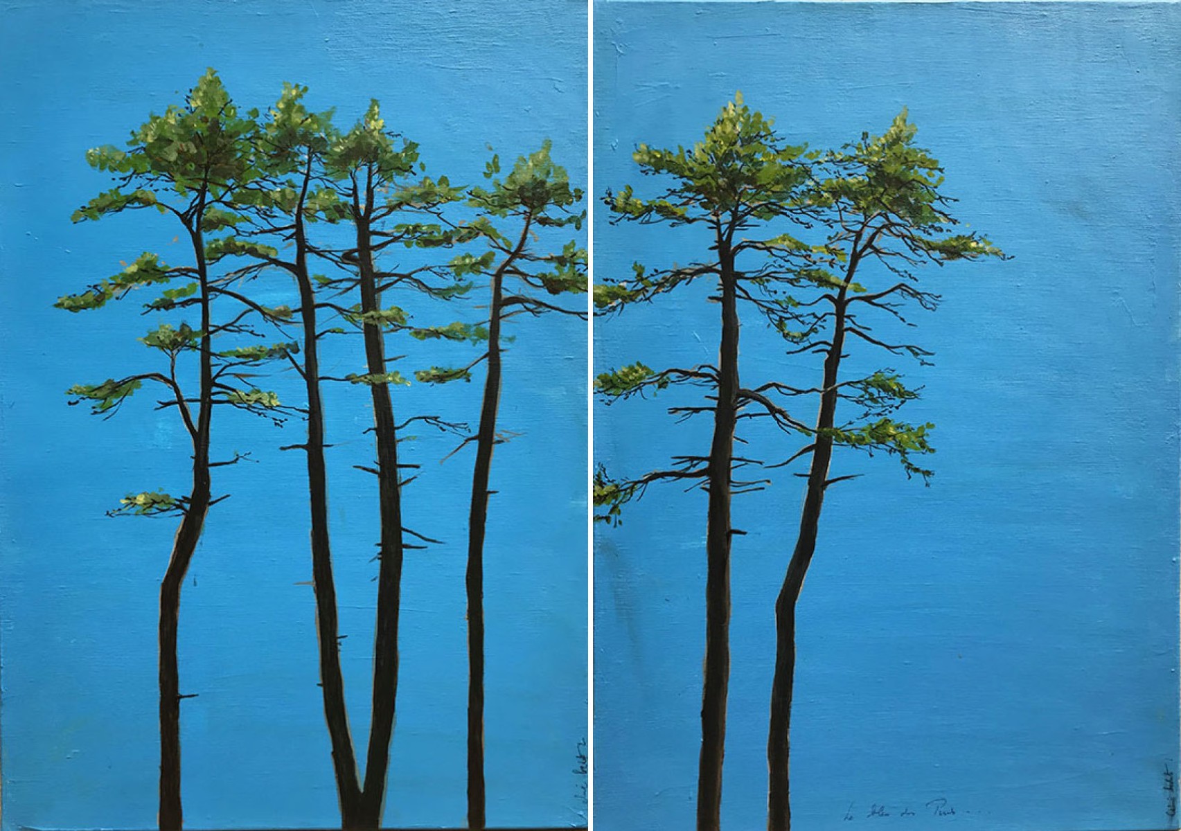 Le bleu des Pins, de Céline Bedat The Art Cycle