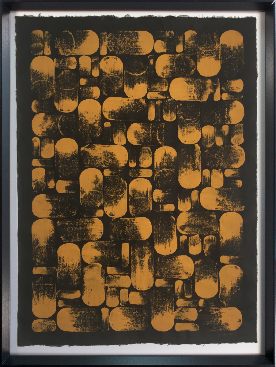 Traces sur noir No.4, 2025, de Céline Frébault The Art Cycle