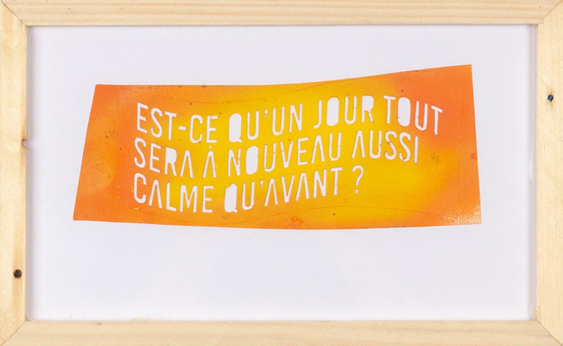 Angoisse encadrée sans titre 02, de Cirt Hash The Art Cycle