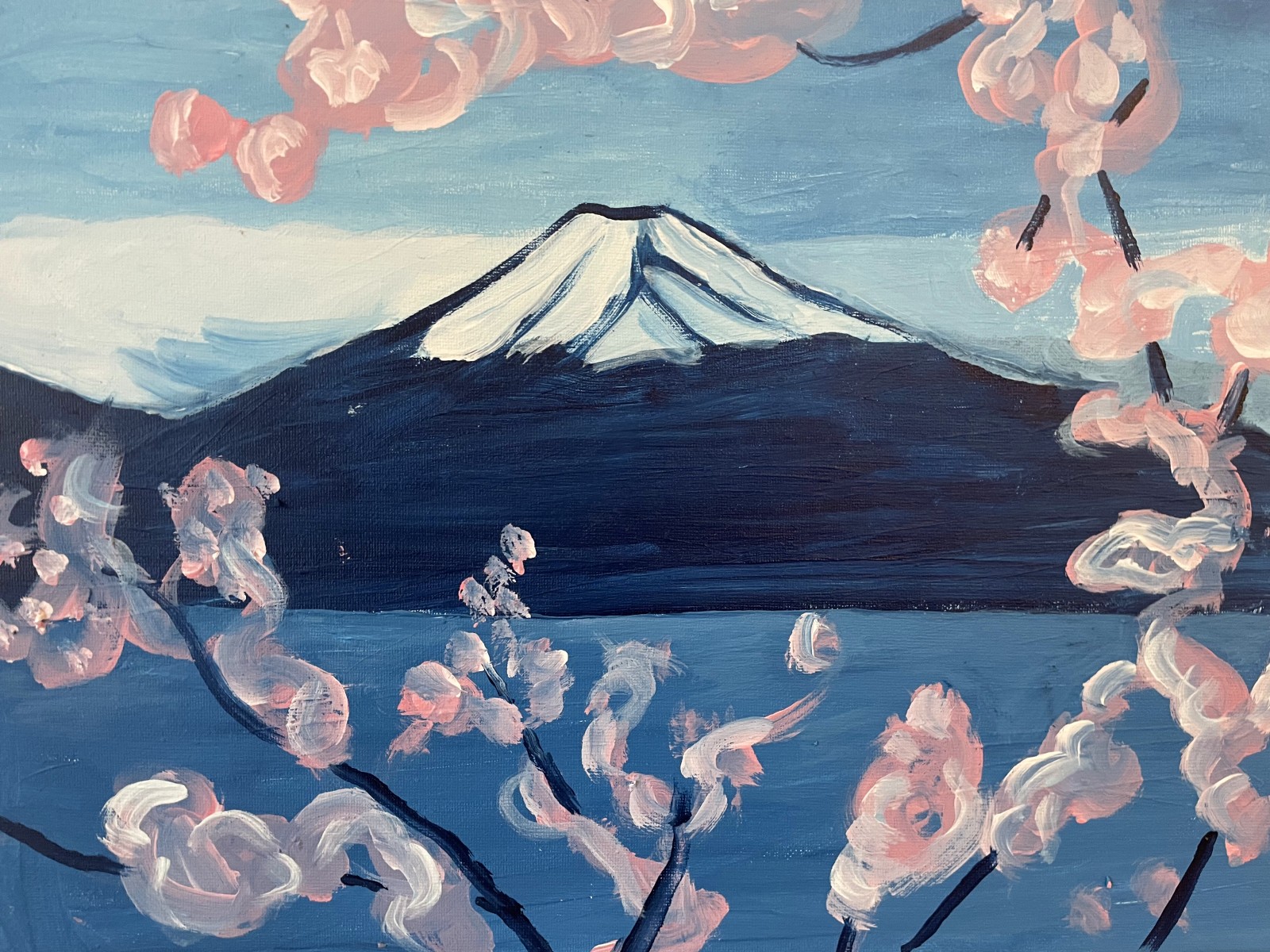 Mont Fuji et cerisiers, de Clémence Devienne The Art Cycle