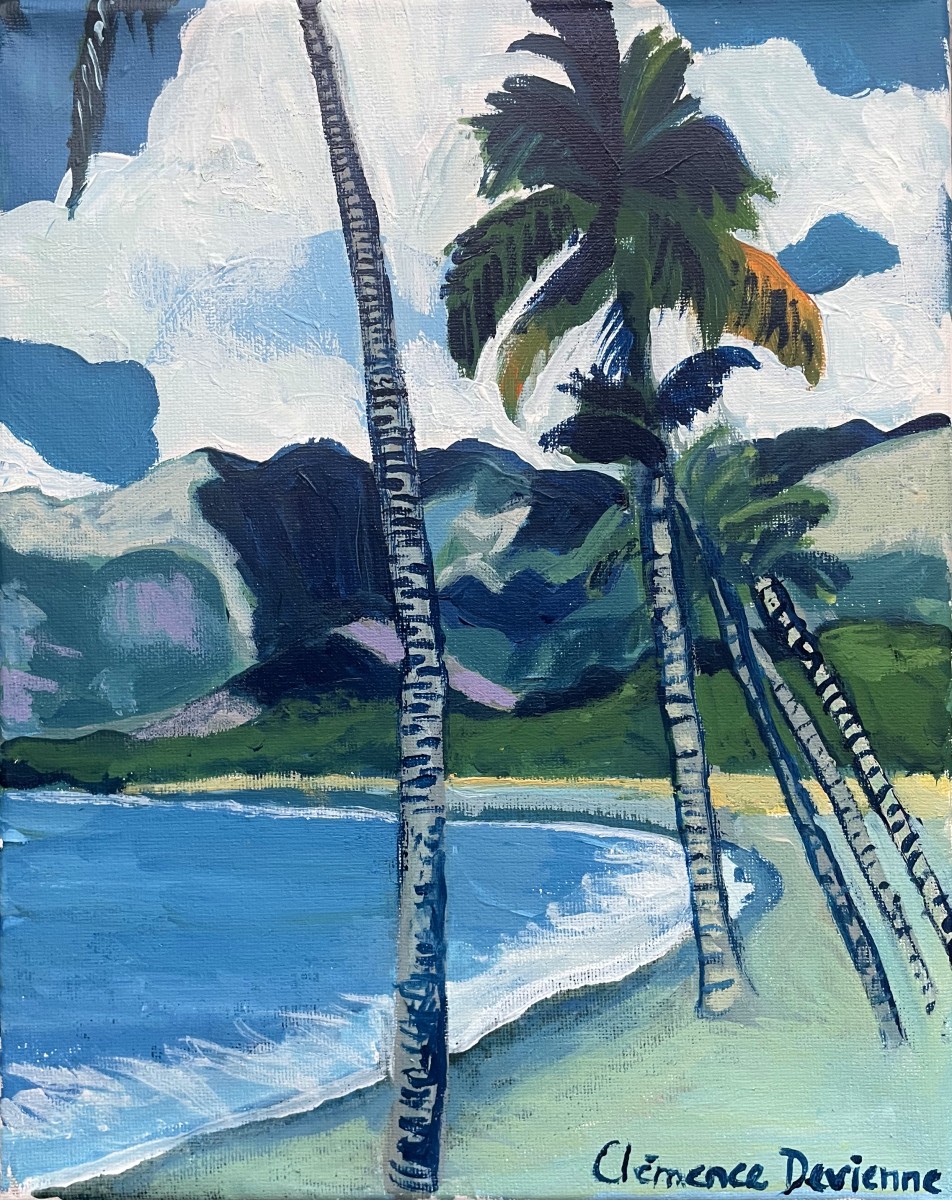 Tahiti beach, de Clémence Devienne The Art Cycle