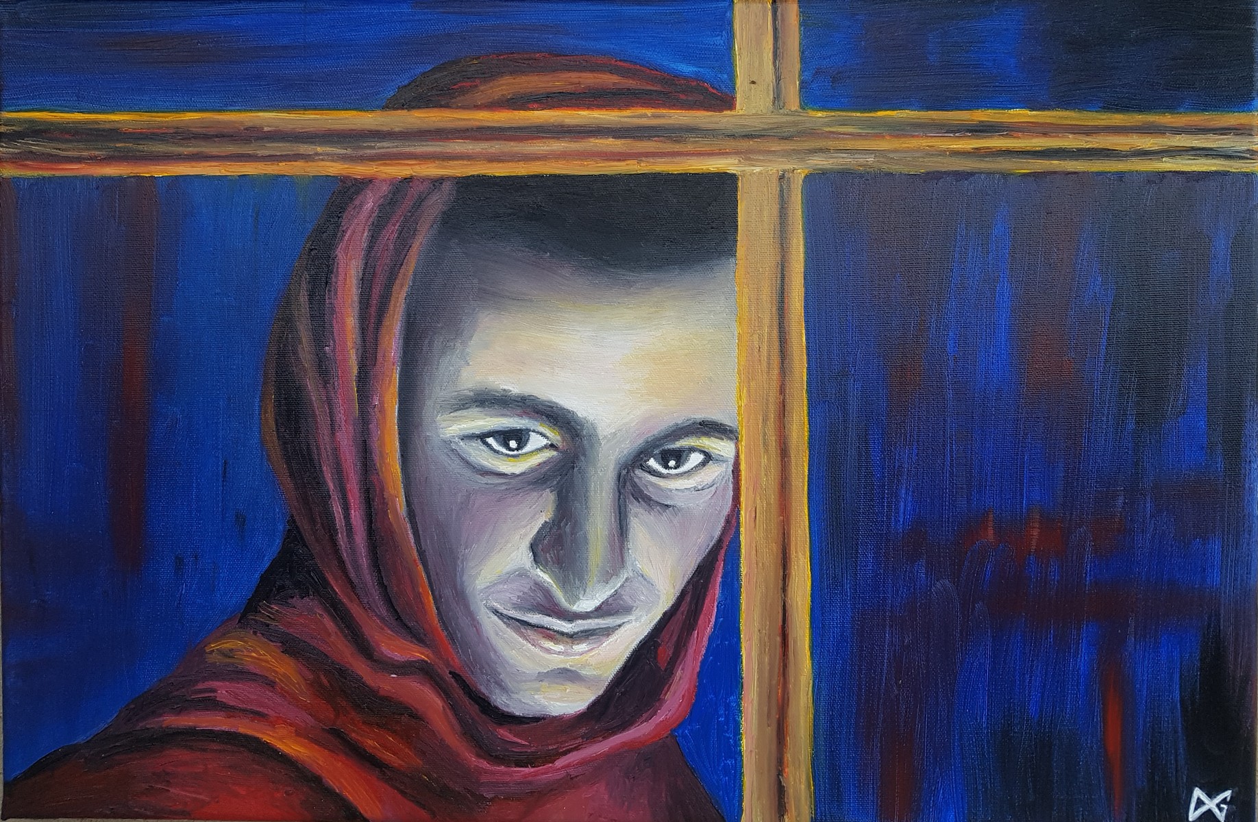 Derrière la vitre, de Diane Galbaud The Art Cycle