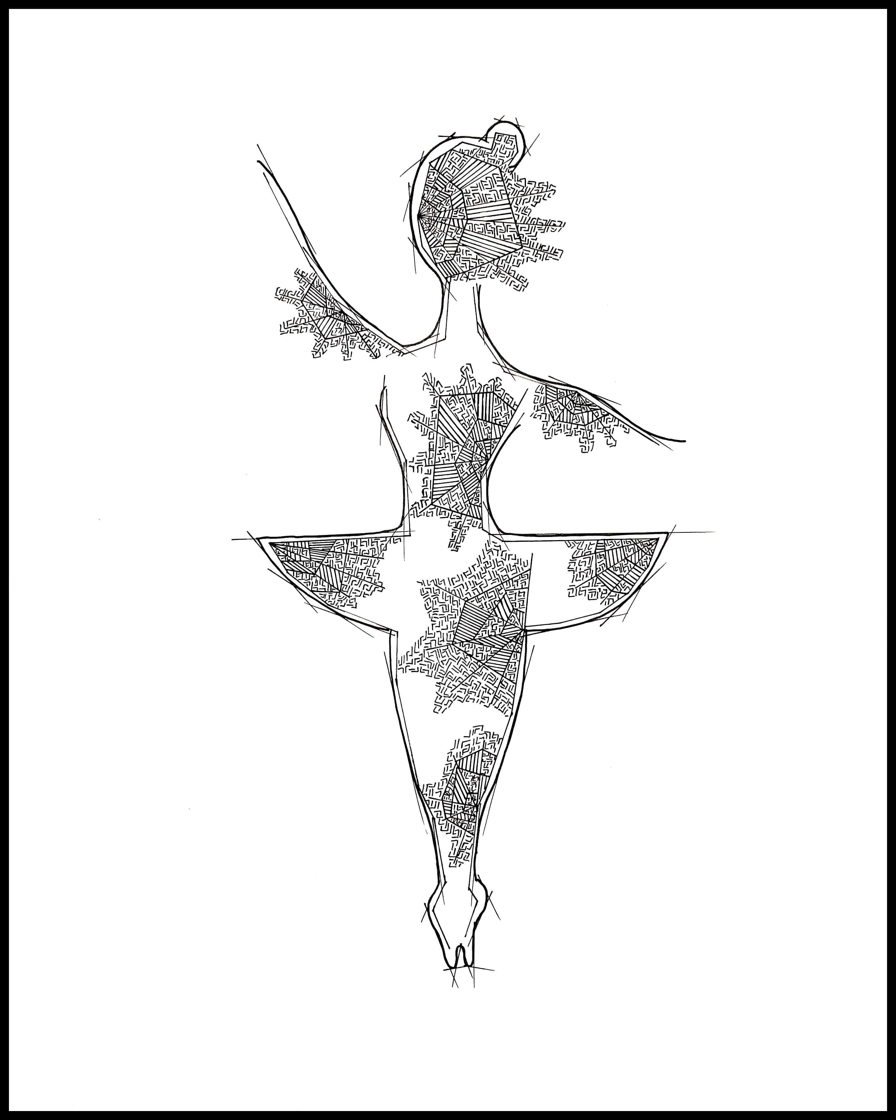 dianesegard ladanseuse dessin abstrait theartcycle photo_principale.jpg The Art Cycle