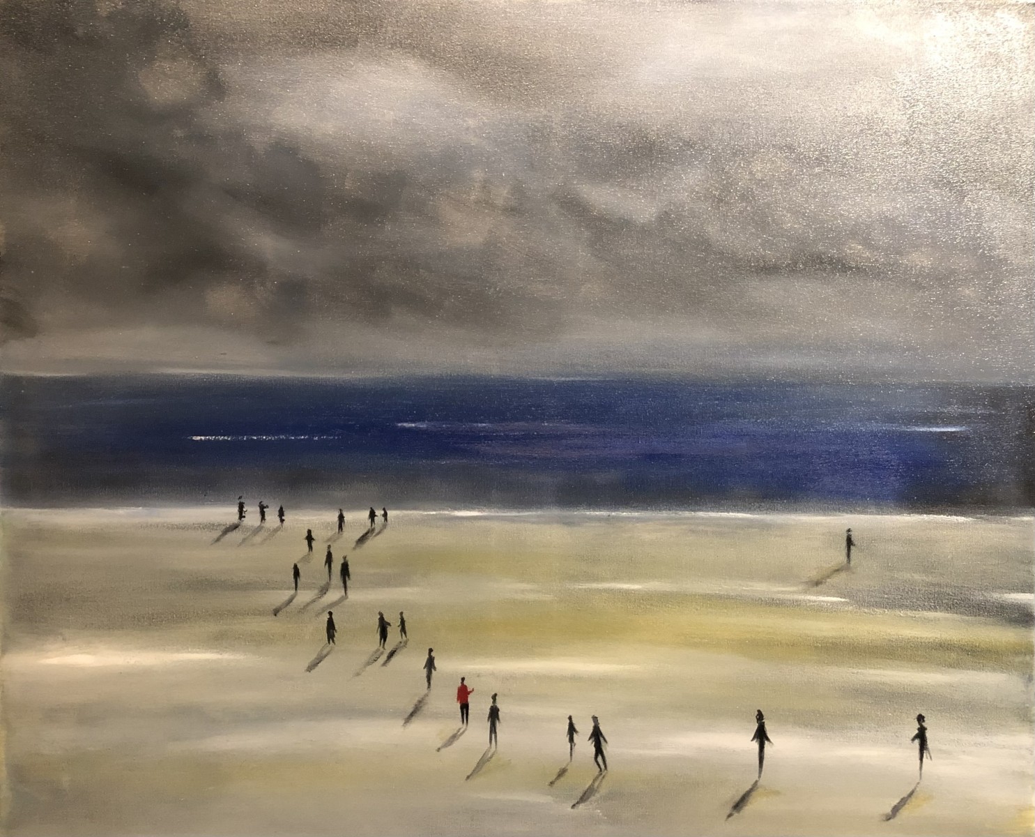 Ruée vers la mer par temps d orage, de Didier Colomès The Art Cycle