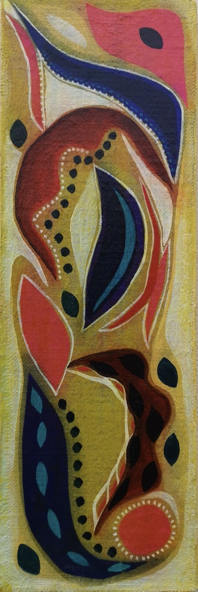 Peinture totem, de Dominique Drujon The Art Cycle