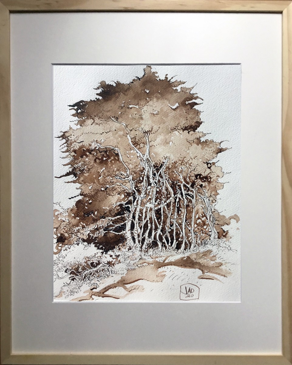 Arbres sur la dune, de Jad The Art Cycle