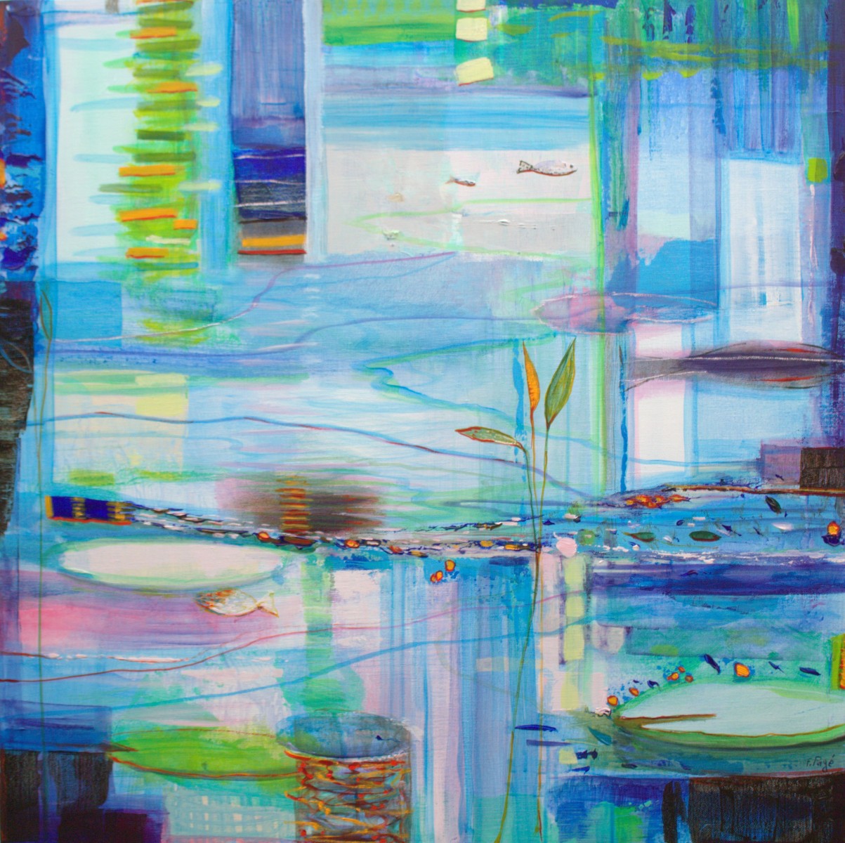 Le bassin ce matin dans le jardin, de François Pagé The Art Cycle
