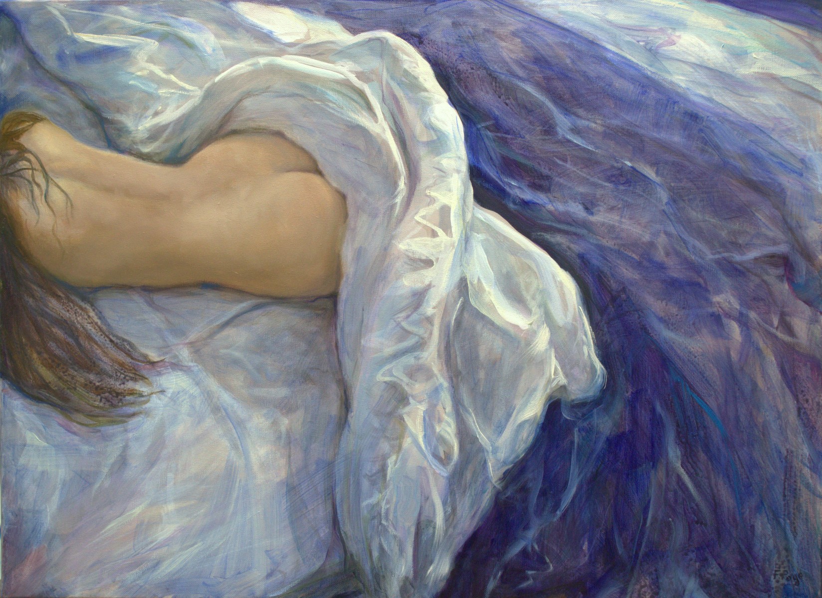 Dans ces draperies pleines de nuits..., de François Pagé The Art Cycle