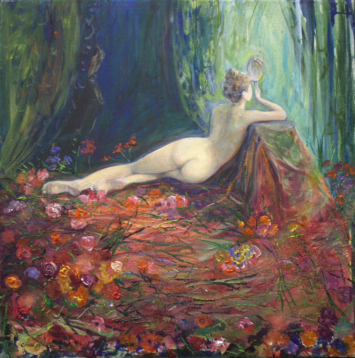 Flore se préparant à la venue de Zéphyr, de François Pagé The Art Cycle