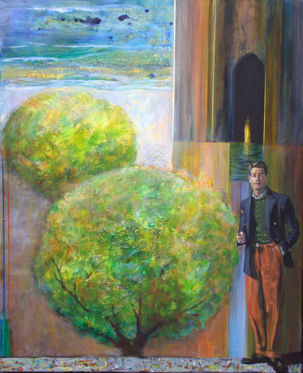 francoispage johnposantdevantsontableauquotariane theartcycle photo_principale 2040877440.jpeg The Art Cycle