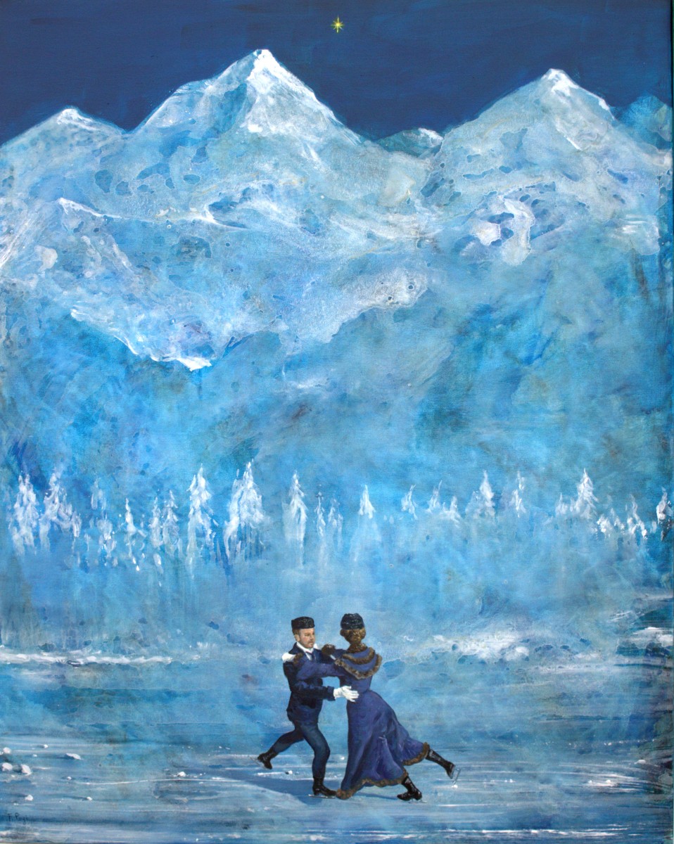 Sur le lac gelé, avec pour seul repaire, de François Pagé The Art Cycle