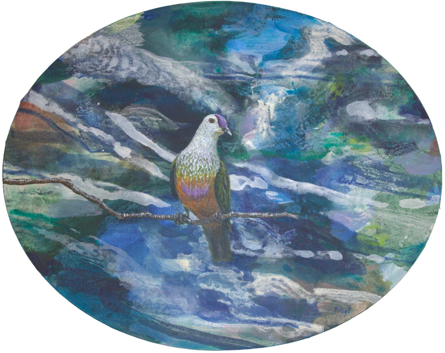 Sur les reflets du lac glacé, de François Pagé The Art Cycle