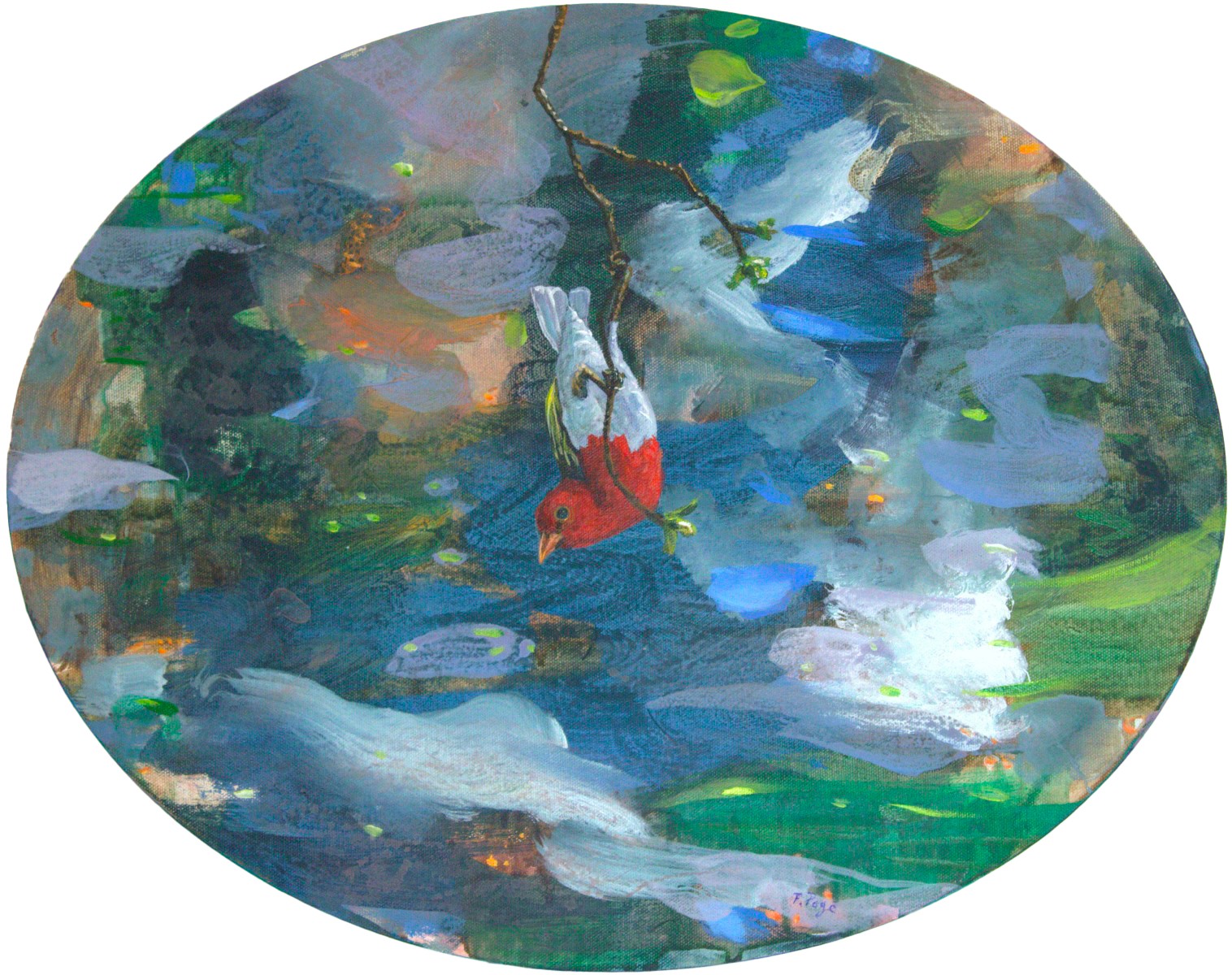 Sur les reflets sans détails ni focus, de François Pagé The Art Cycle