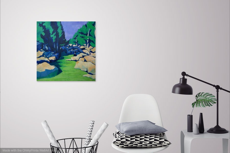 frederiquerouquette aubade peinture paysage theartcycle photo_situation.jpg The Art Cycle