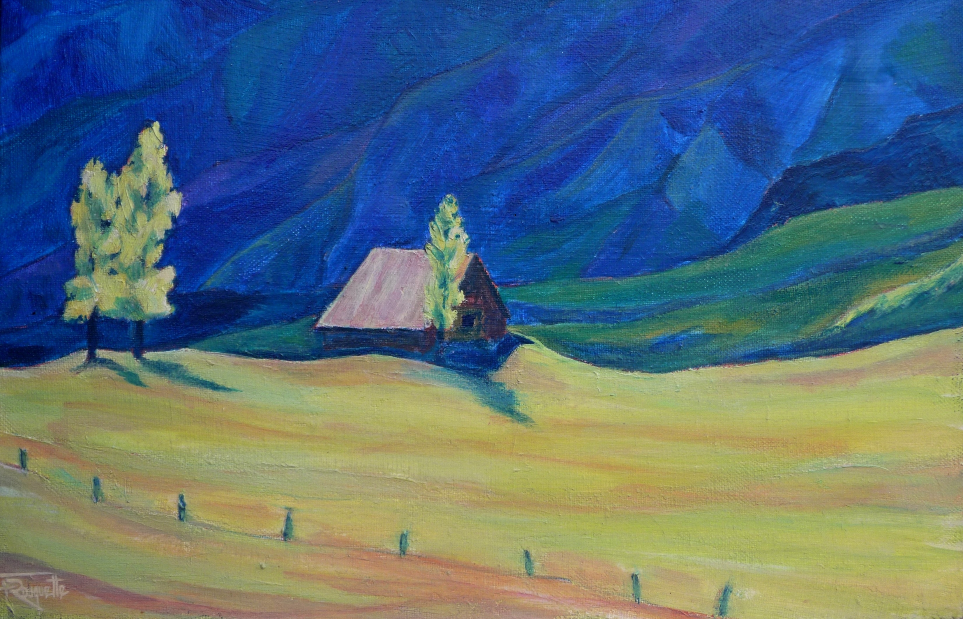 frederiquerouquette calme peinture paysage theartcycle photo_principale.jpg The Art Cycle