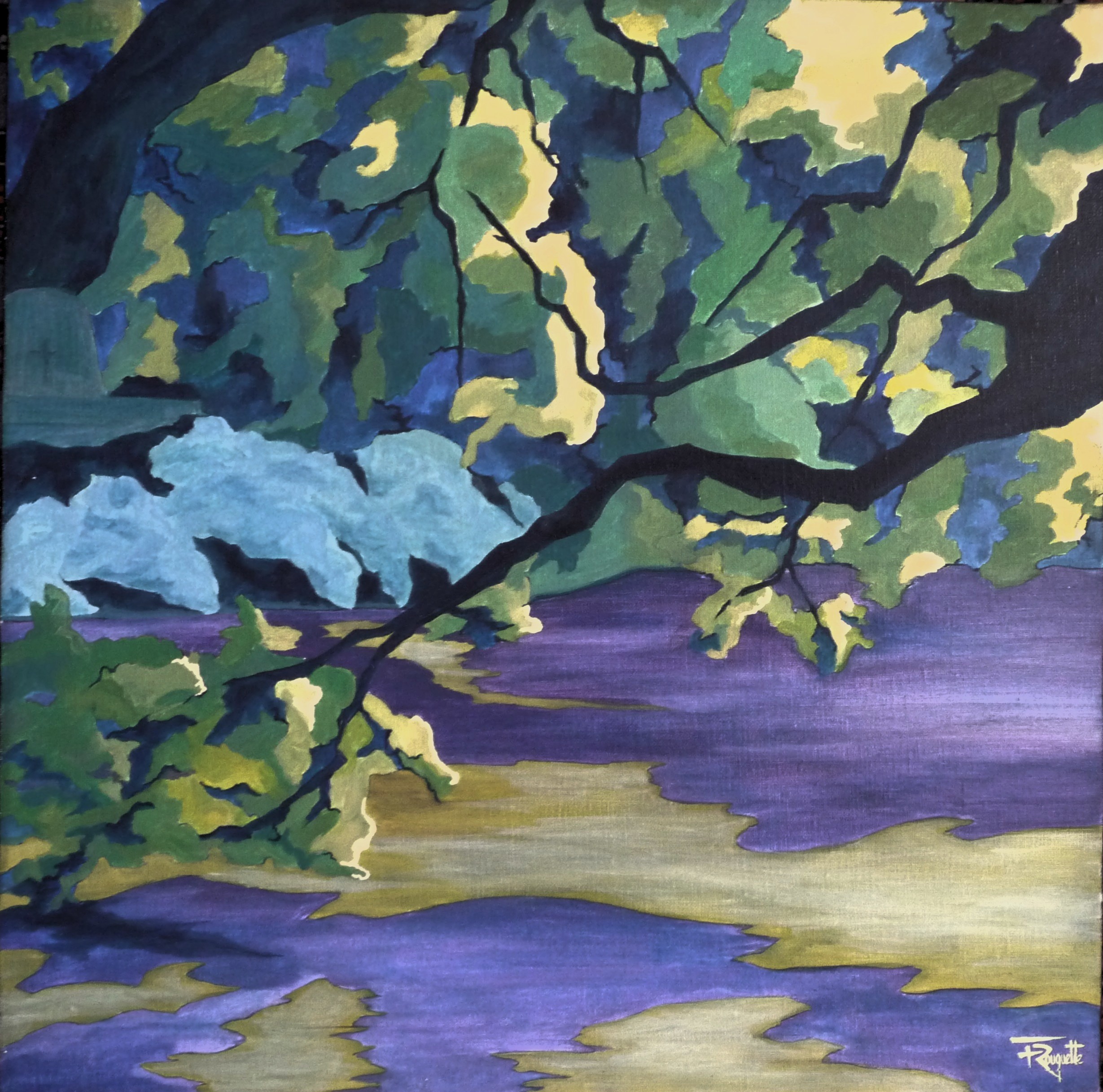 frederiquerouquette eauxdormantes peinture paysage theartcycle photo_principale.jpg The Art Cycle