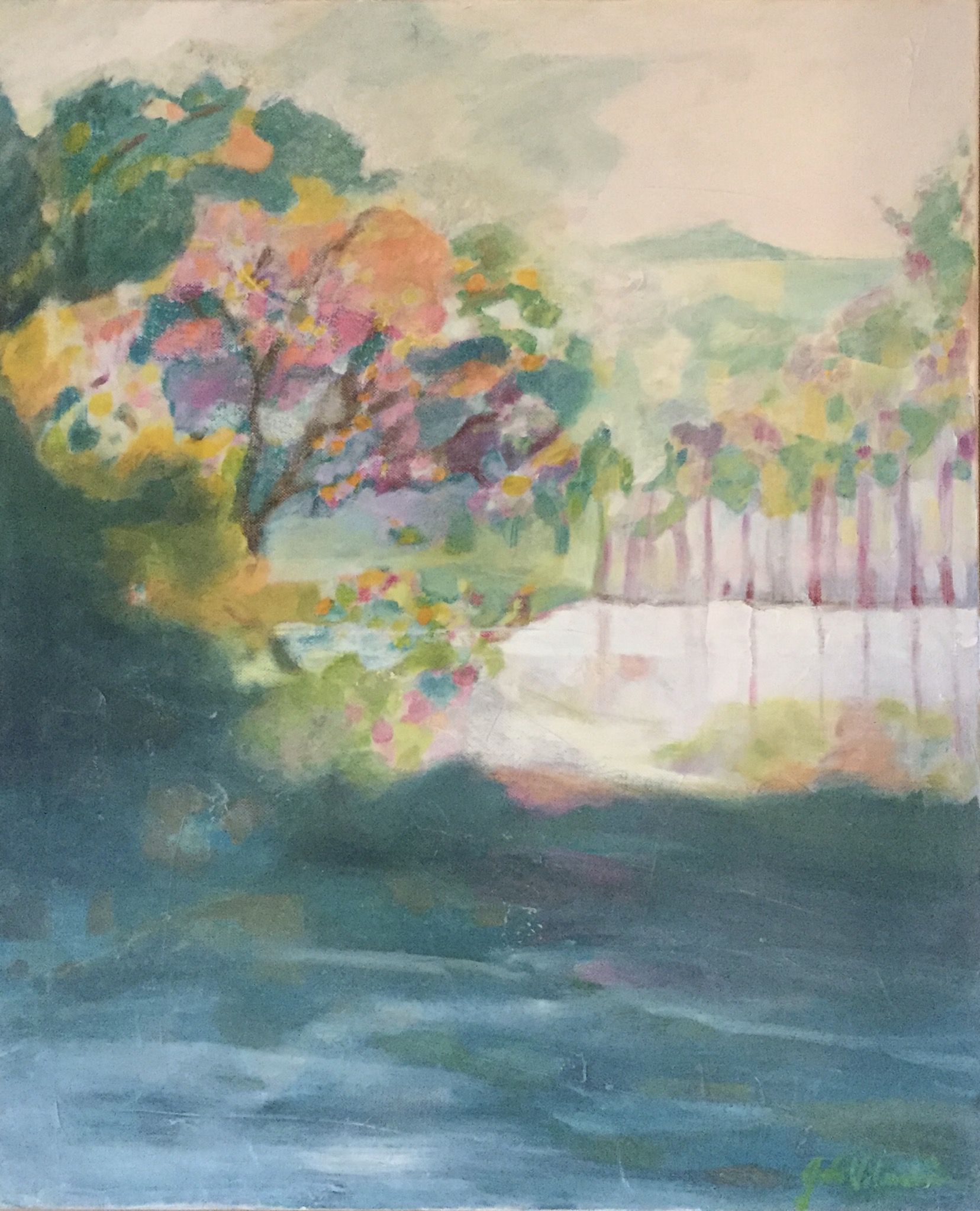 Lac dans la forêt, de Gaetane de Vilmorin The Art Cycle