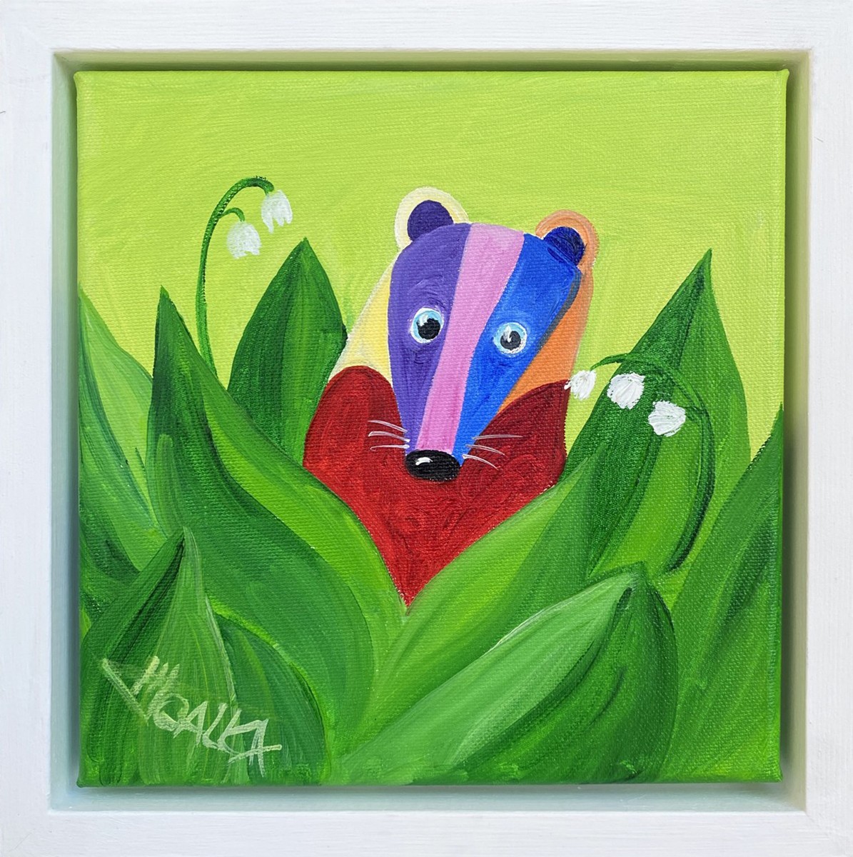 Blaireau dans les muguets a29, de Galka The Art Cycle