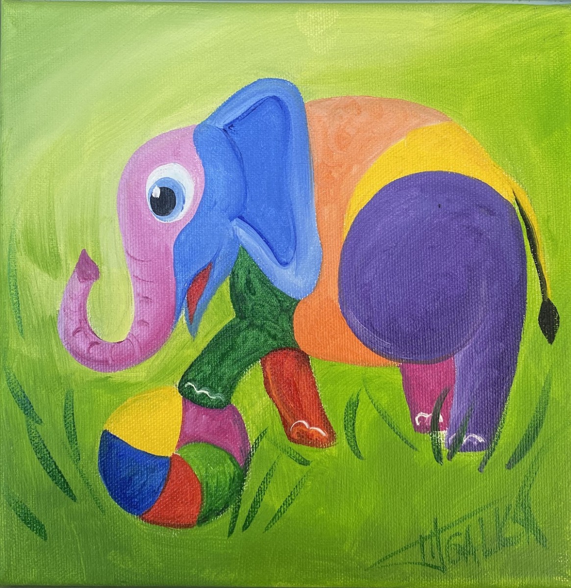 Eléphant, de Galka The Art Cycle