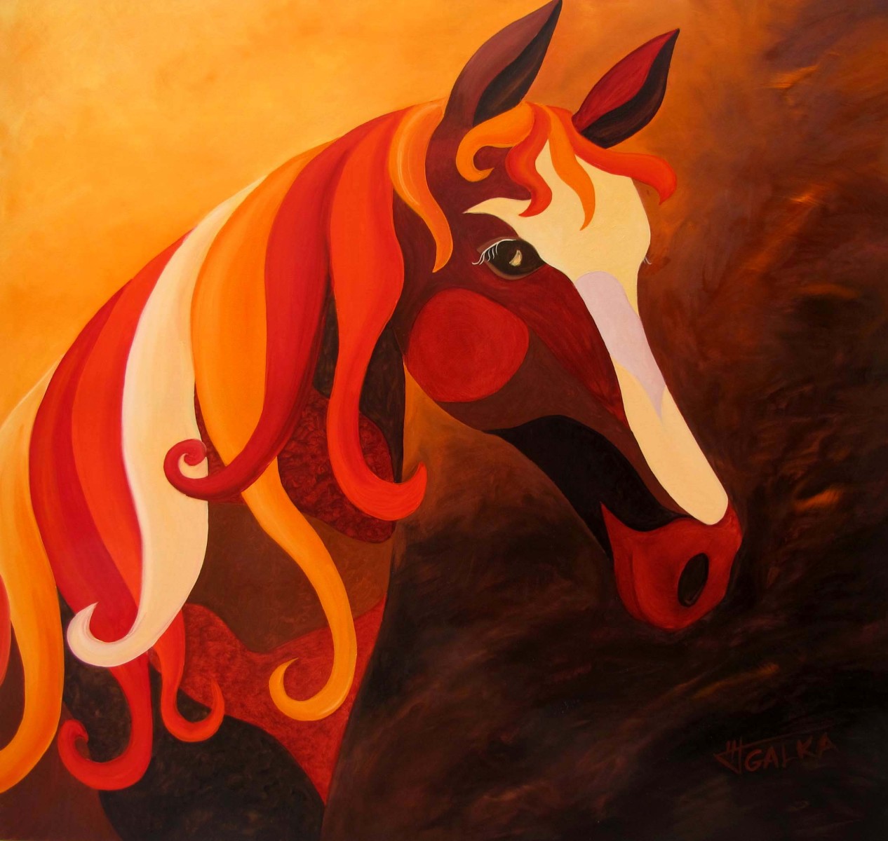 El fuego, de Galka The Art Cycle