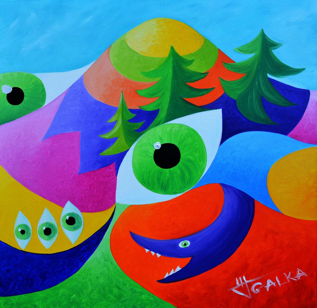 Green eyes, de Galka The Art Cycle