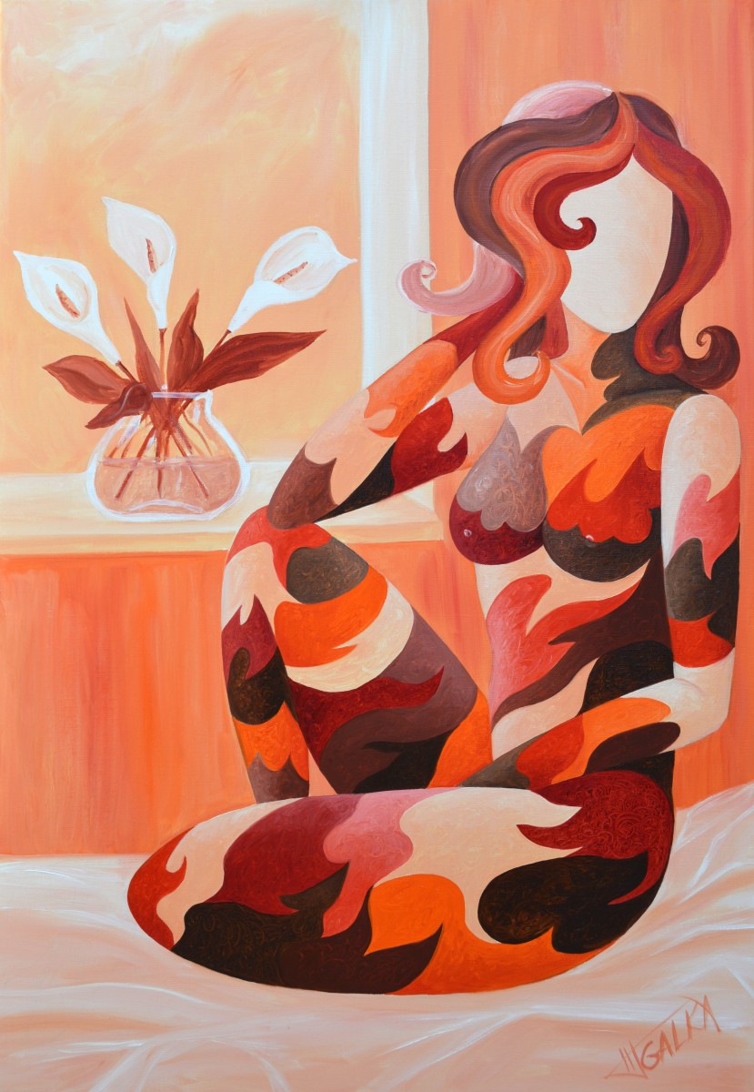 La dame aux arums, de Galka The Art Cycle
