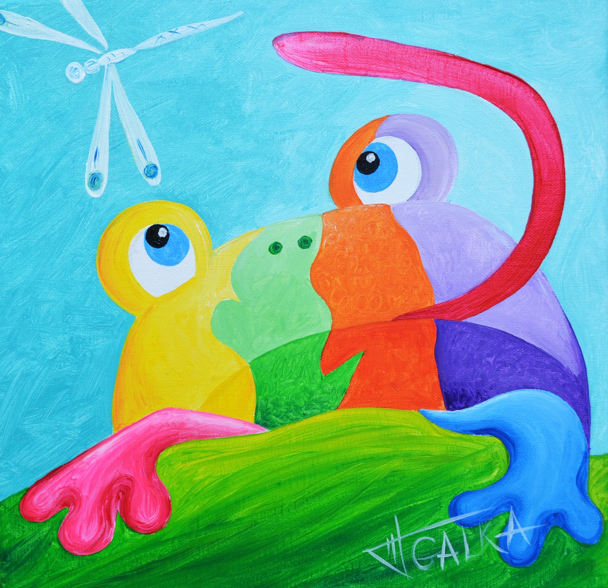 Petite grenouille, de Galka The Art Cycle