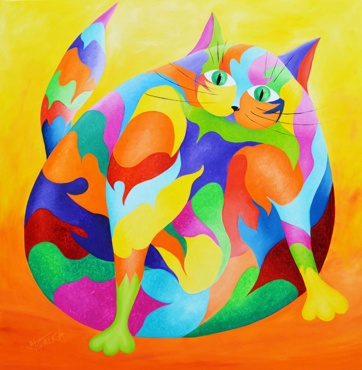 Plum le chat, de Galka The Art Cycle
