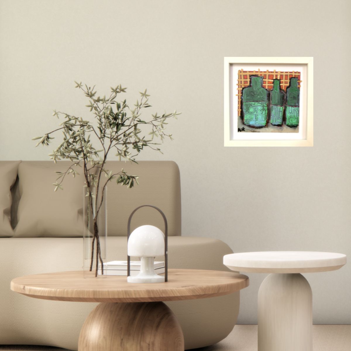 germainhenneka bouteillesaucadrillageorange theartcycle photo_secondaire 920487883.jpeg The Art Cycle